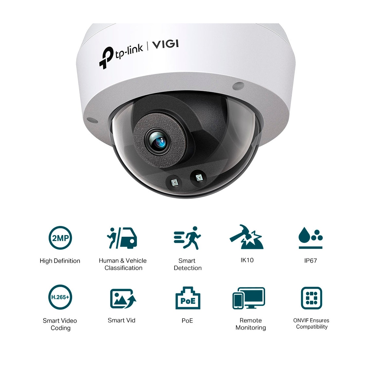 Cámara De seguridad Tp-link VIGI C220I 2.8mm 2MP FHD