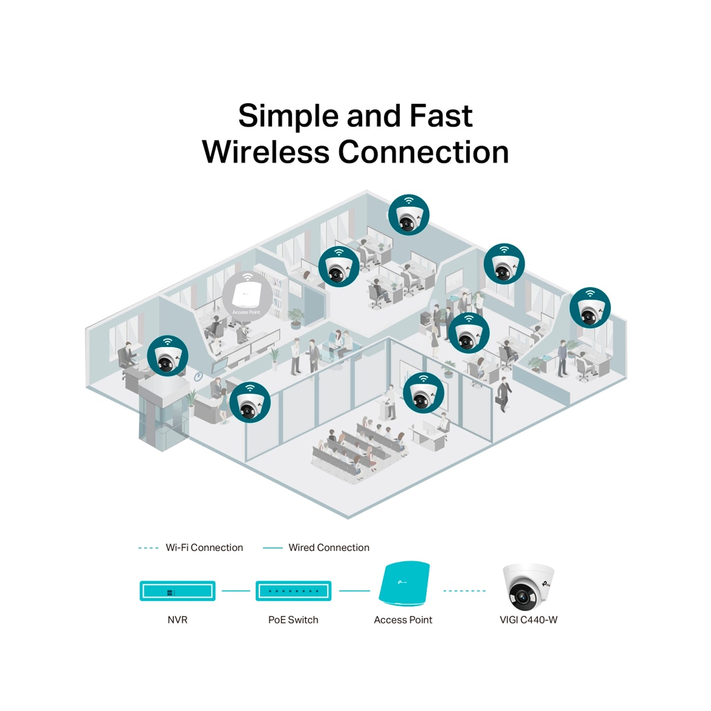 Vigi C440-w Cámara Seguridad 4mp Color De Noche Ip Tp Link