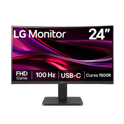 Monitor Curvo LG 24 24U421A-B FHD HDMI USB-C 100Hz