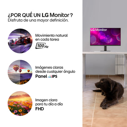 Monitor LG 25MS550 FHD 24,5 100Hz altavoces altura ajustable