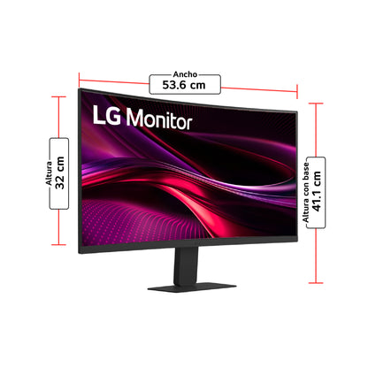 Monitor Curvo LG 24 24U421A-B FHD HDMI USB-C 100Hz
