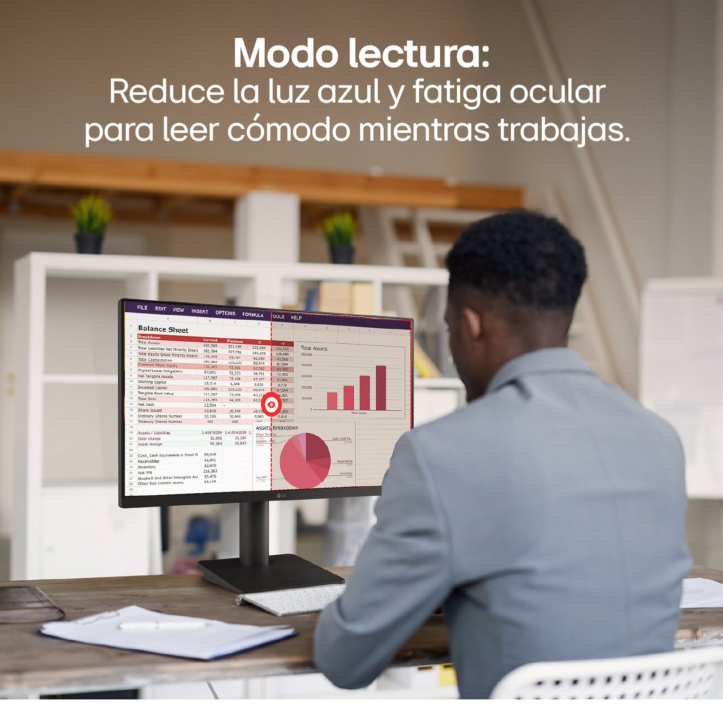 Monitor LG 25MS550 FHD 24,5 100Hz altavoces altura ajustable