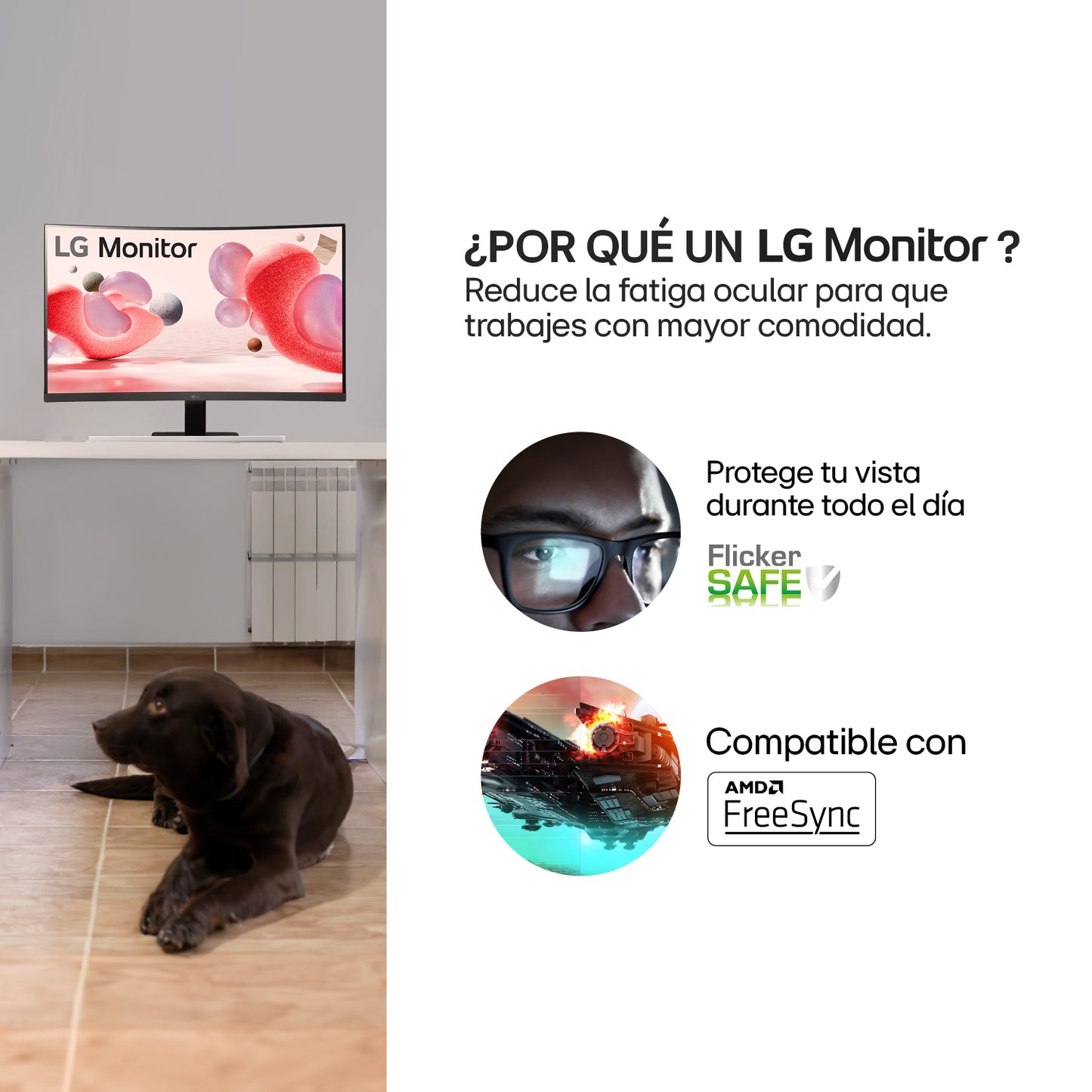 Monitor Curvo LG 32MR50C-B 32 AMD FreeSync FHD 100Hz 5ms