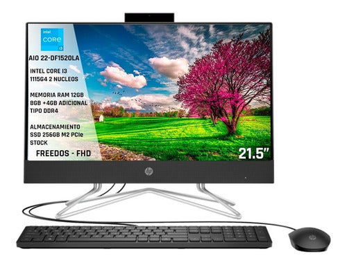 Aio Todo En Uno Hp Core I3 1115g4 Ram 12gb Ssd 256 Df1520la
