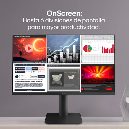 Monitor LG 25MS550 FHD 24,5 100Hz altavoces altura ajustable