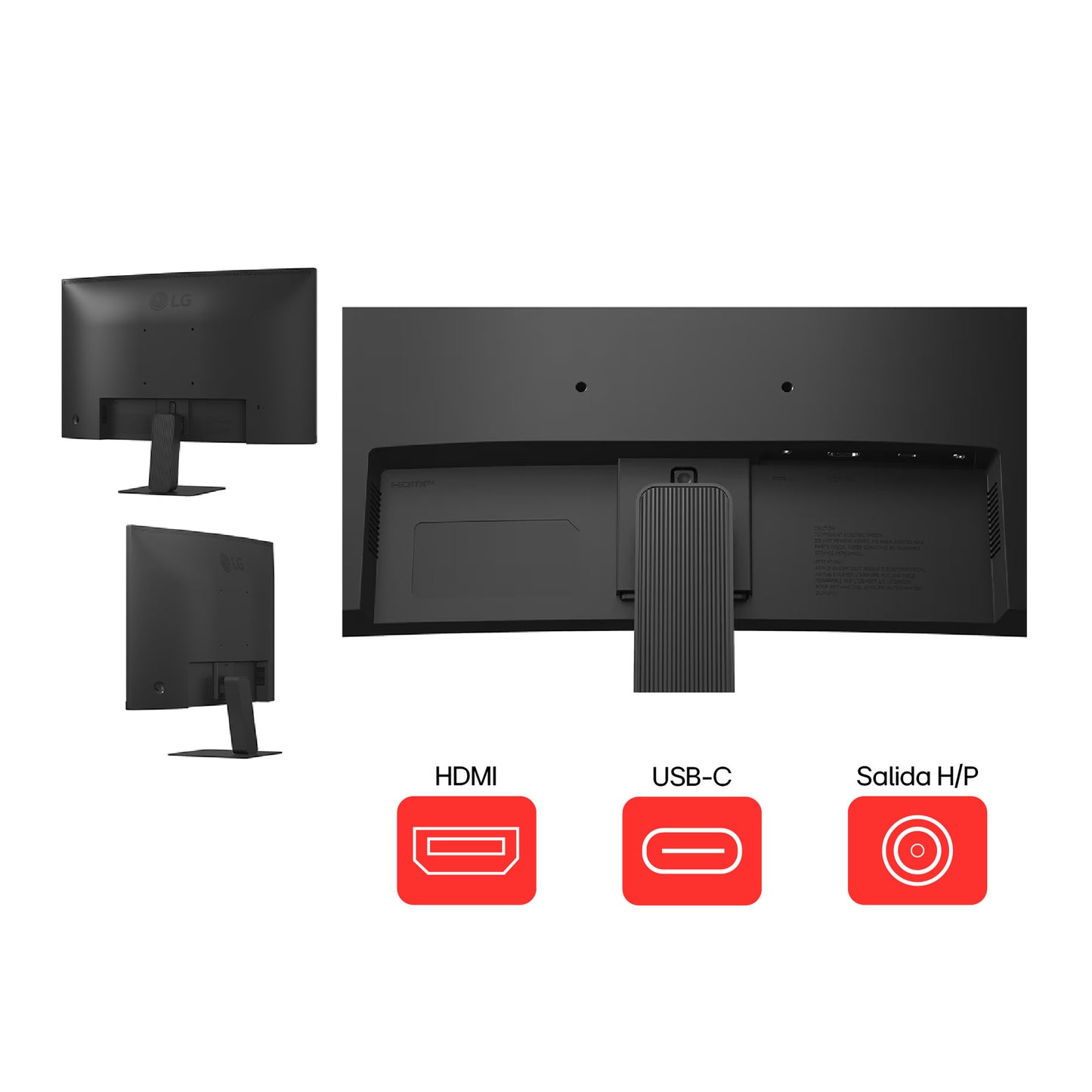 Monitor Curvo LG 24 24U421A-B FHD HDMI USB-C 100Hz