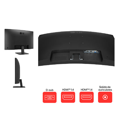 Monitor Curvo LG 32MR50C-B 32 AMD FreeSync FHD 100Hz 5ms