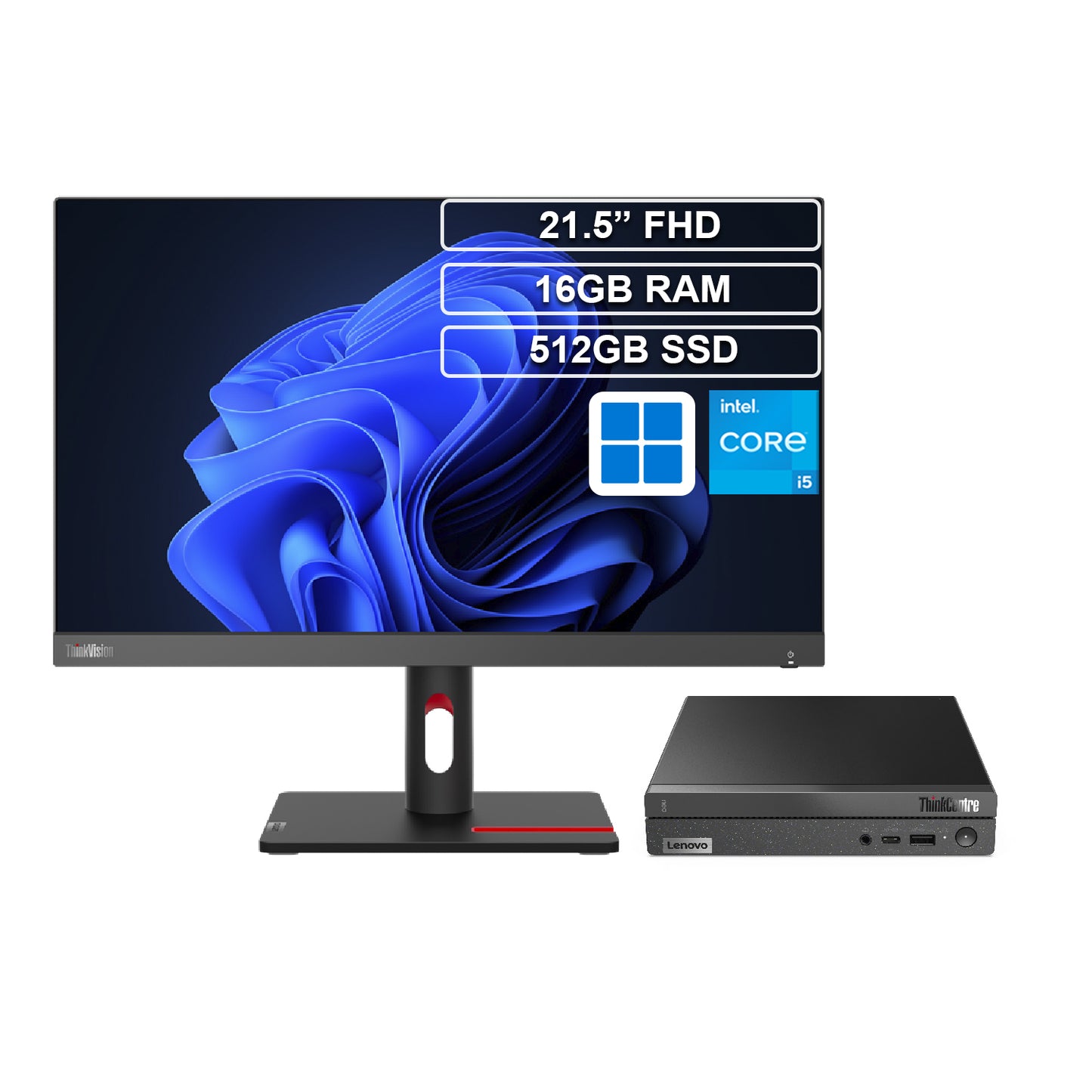PC Lenovo ThinkCentre Neo 50q Core i5 13420H 16GB 512GB FHD