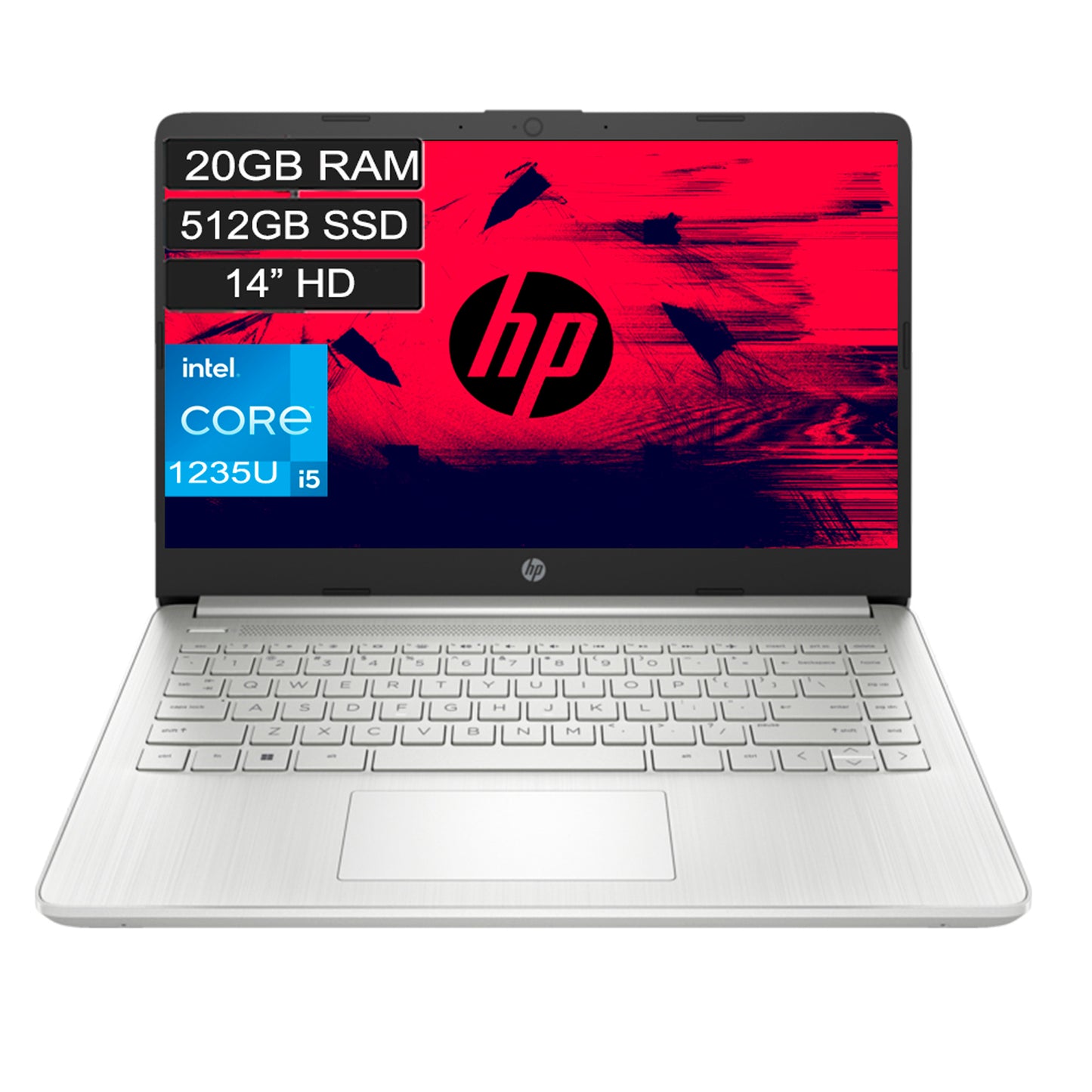 Laptop Hp 14-dq5016la Corei5 1235u 20gb 512gb 14 Plateado