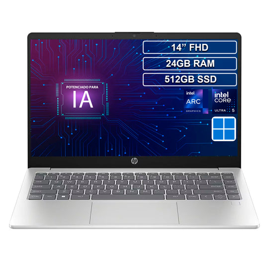 Portátil HP 14-ep1001la Core Ultra 5 125H 24GB 512GB Win 11