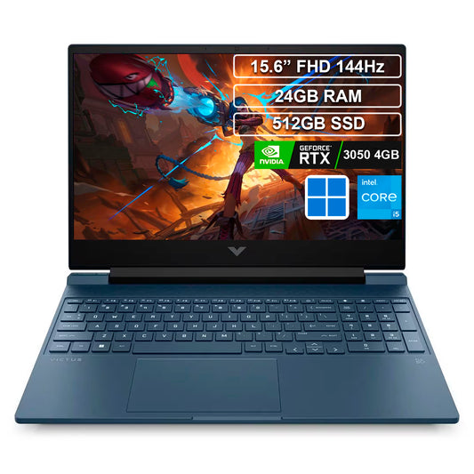 Portátil HP Victus 15-fa0021la Core i5 12450H 24GB 512GB RTX