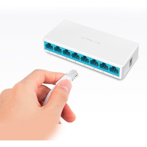 Switch De Escritorio Mercusys Ms108 8 Puertos 10/100mbps