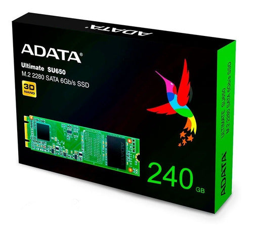 Disco De Estado Solido Ssd 240gb M2 Adata Su650 3d
