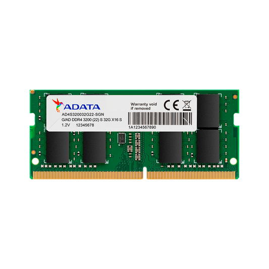 Memoria Ram 32gb 3200 Mhz Adata Para portátil Color Verde