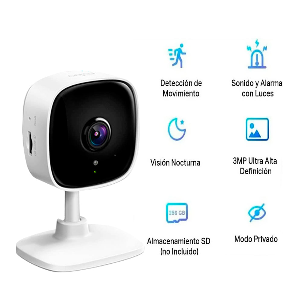 Tapo C110 Camara Seguridad Wi-fi Ultra Hd Microfono Tp-Link