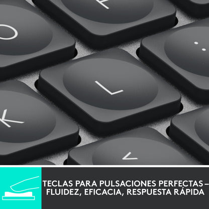 Teclado Logitech mx keys mini Bluetooth Win y Mac - grafito