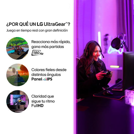 Monitor Gamer LG 27GS65F 27 FHD IPS 180Hz 1ms UltraGear