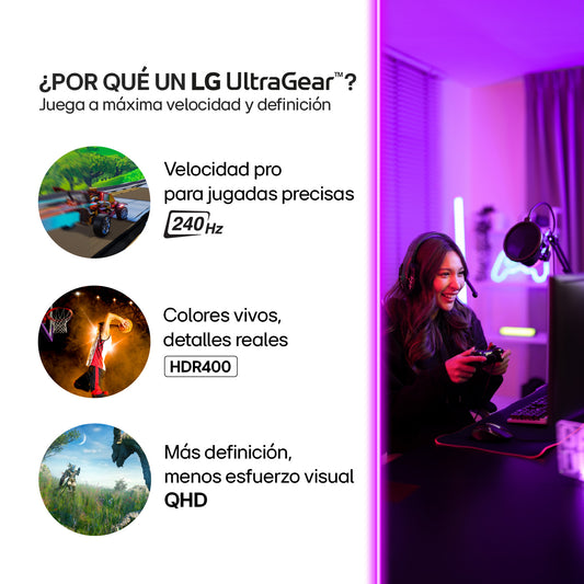 Monitor LG 27GS95QE UltraGear 27 Oled QHD HDR400 240HZ
