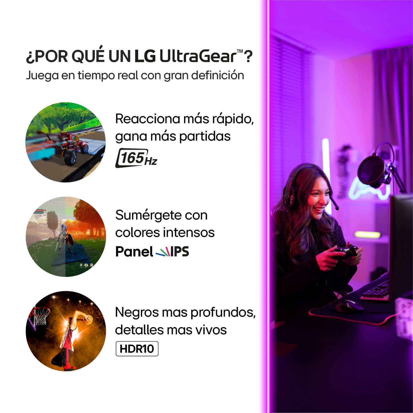 Monitor Gamer LG 32GN55R-B 32 VA FHD 1ms 165Hz AMD FreeSynC