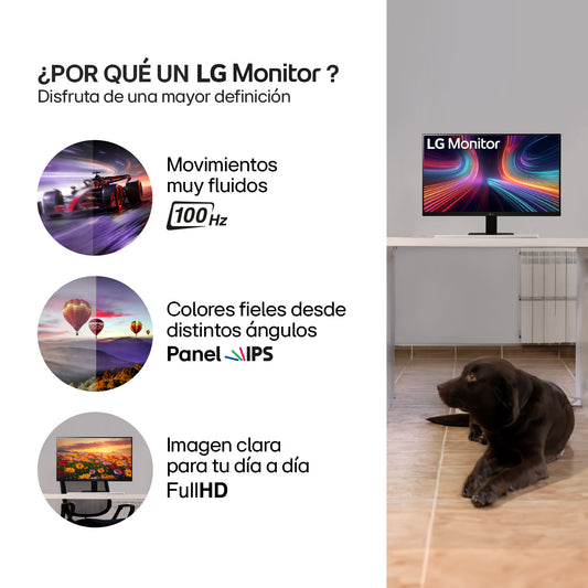 Monitor LG 24MR400-B 24 Ips Full HD 100mhz sin bordes