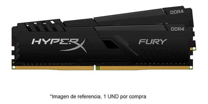 Memoria Ram Gamer 16gb Ddr4 2666 Hyperx Fury Black Pc Torre