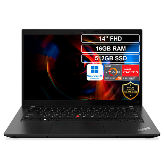Portatil Lenovo Thinkpad Ryzen 5 Pro 7530U 16GB 512GB Win 11