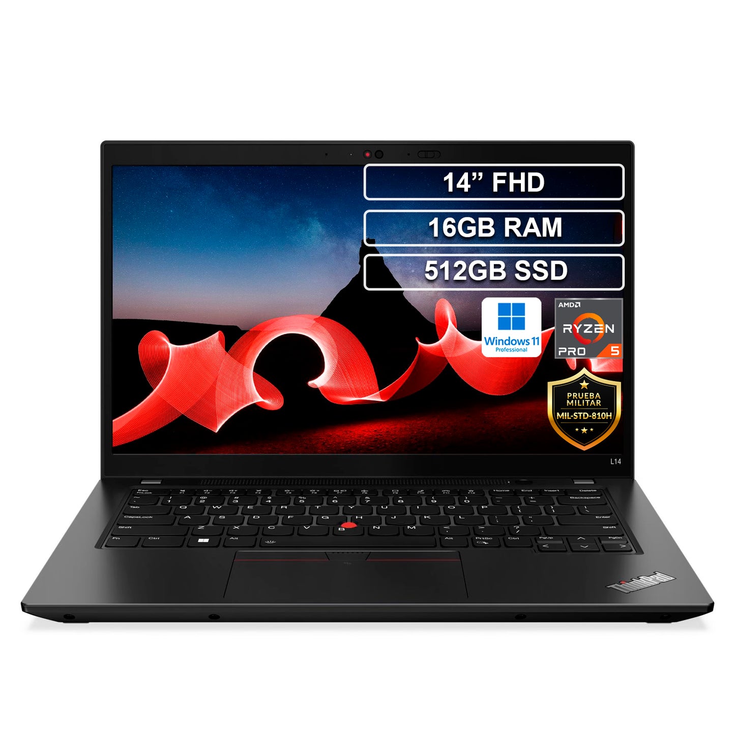 Portatil Lenovo Thinkpad Ryzen 5 Pro 7530U 16GB 512GB Win 11