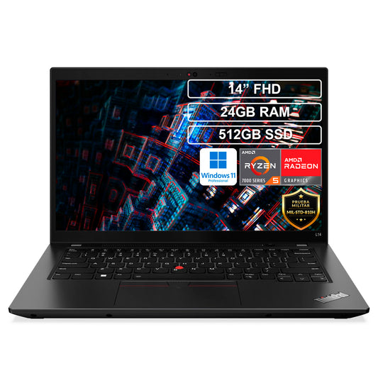Portatil Lenovo Thinkpad Ryzen 5 Pro 7530U 24GB 512GB Win 11