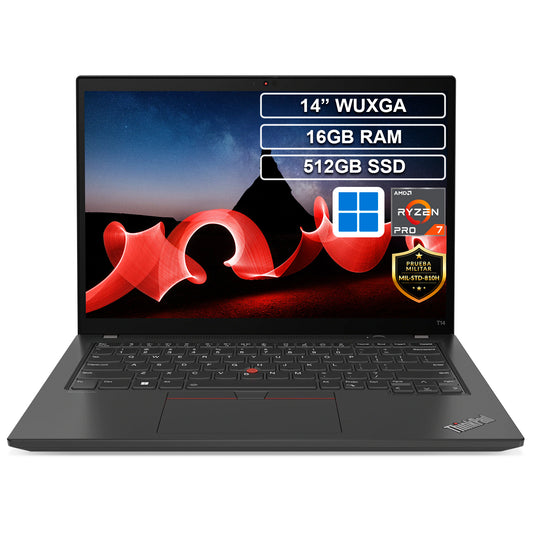Portátil Lenovo Thinkpad T14 Ryzen 7 Pro 7840U 16GB 512GB