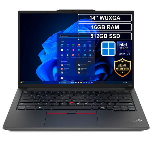 Portátil Lenovo ThinkPad Core Ultra i7 155U 16GB 512GB 14”