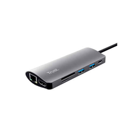 Adaptador Hub Trust Dalyx Multipuerto USB Tipo-C 7 en 1