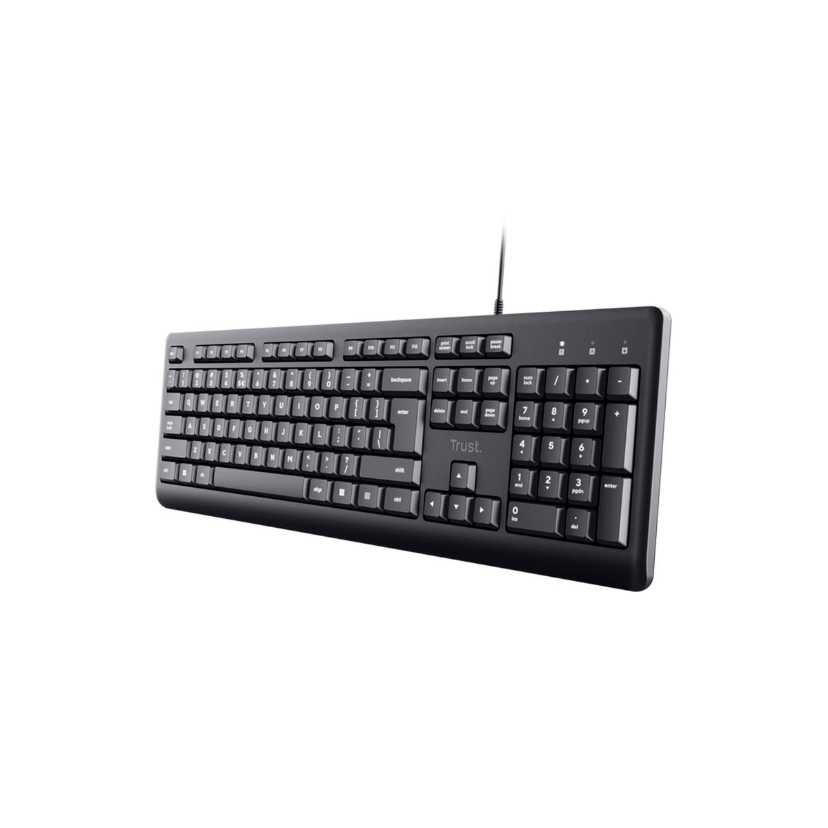 Teclado Trust Primo Alámbrico con Teclas Silenciosas