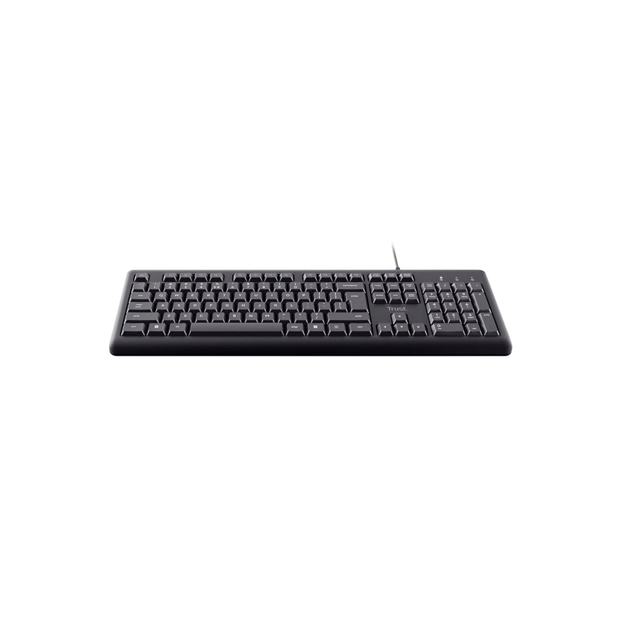 Teclado Trust Primo Alámbrico con Teclas Silenciosas