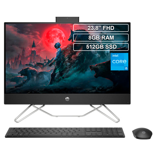 Todo en uno Aio HP 24-cb1028la Core i5 1235U 8GB 512GB FHD