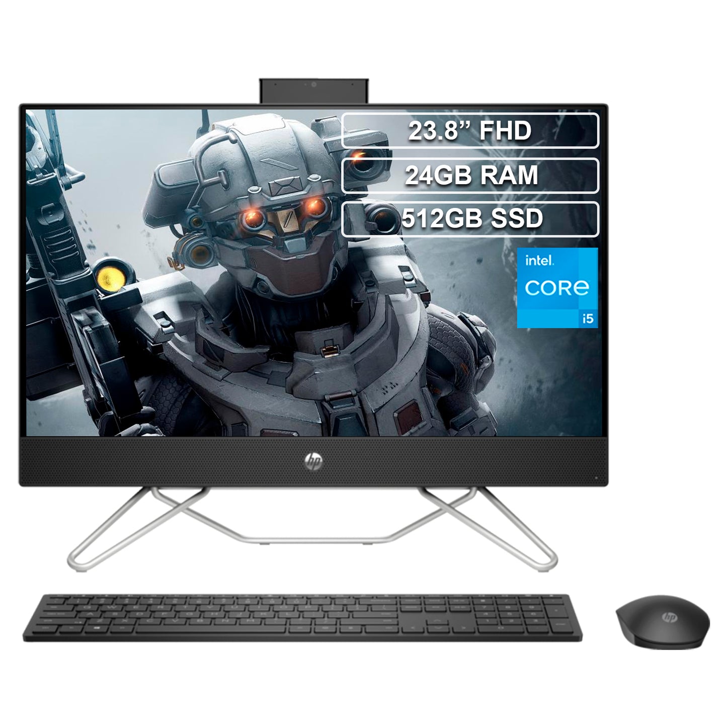 Todo en uno Aio HP 24-cb1028la Core i5 1235U 24GB 512GB FHD