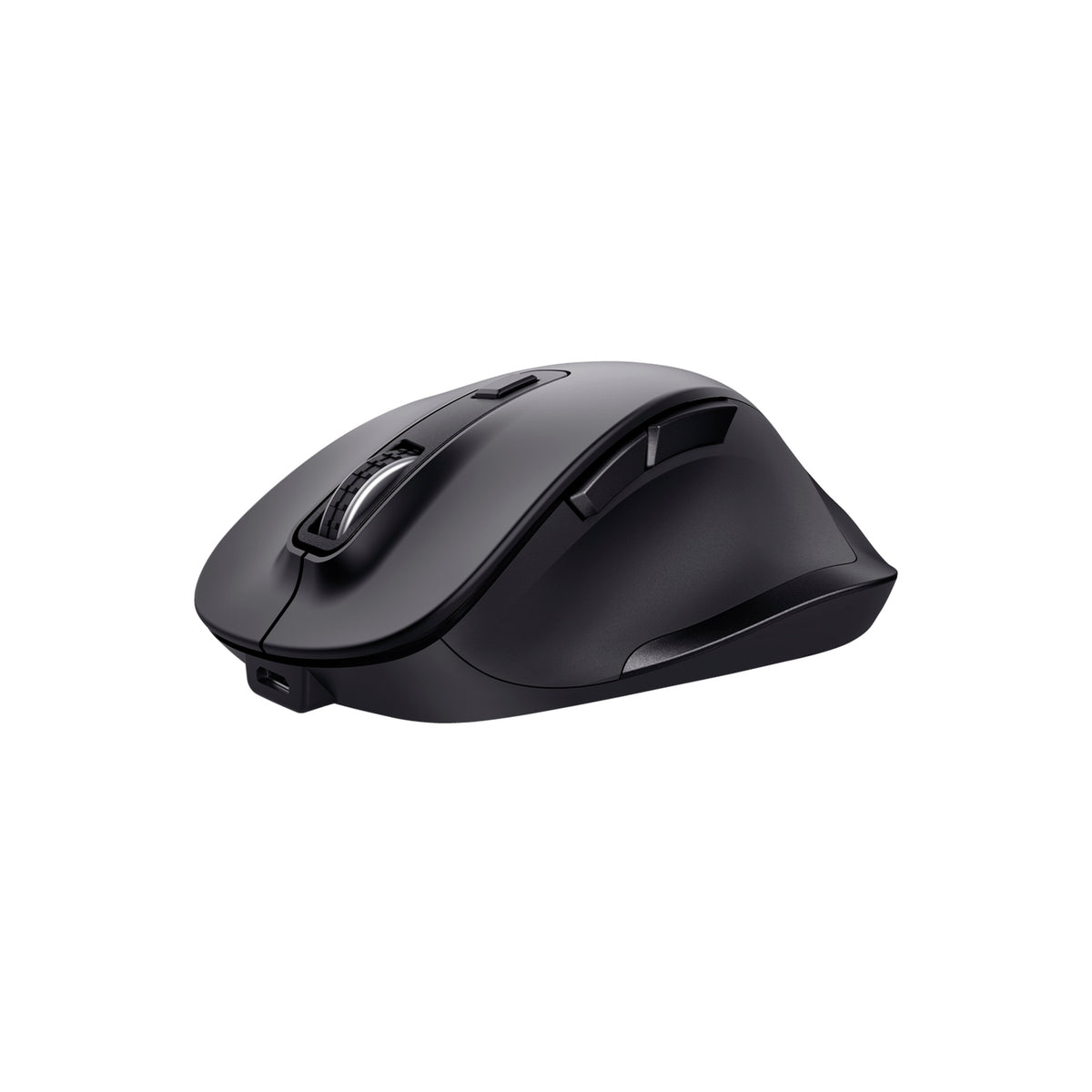 Mouse Trust Fyda Ergonómico Inalámbrico - Negro