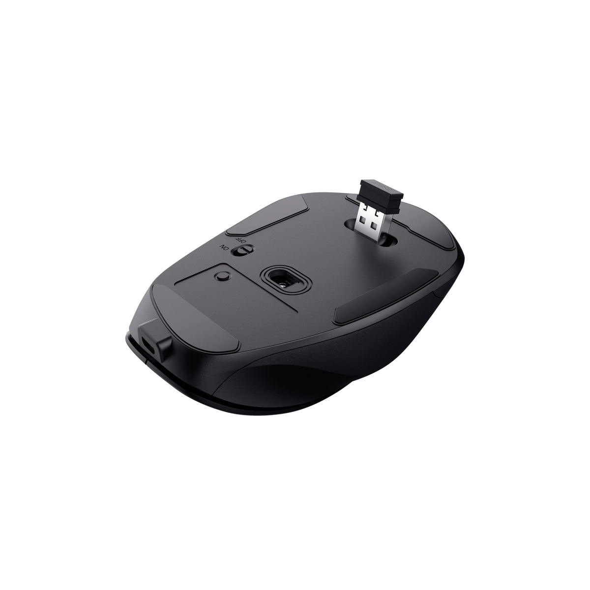 Mouse Trust Fyda Ergonómico Inalámbrico - Negro