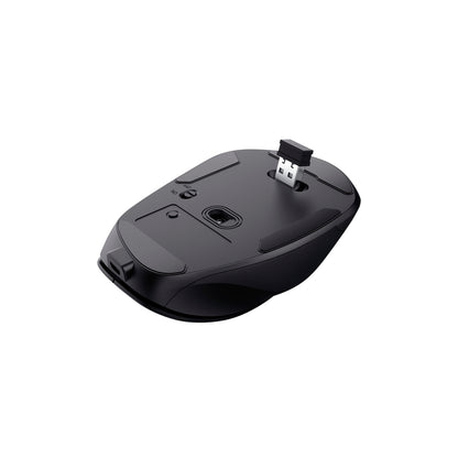 Mouse Trust Fyda Ergonómico Inalámbrico - Negro