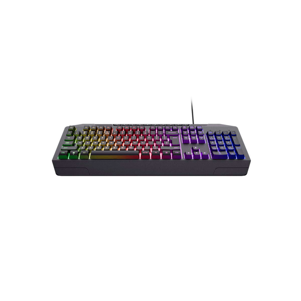 Teclado Gamer Trust GXT 836 Evocx Con Iluminación Rainbow