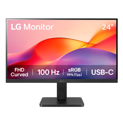 Monitor Curvo LG 24 24U421A-B FHD HDMI USB-C 100Hz