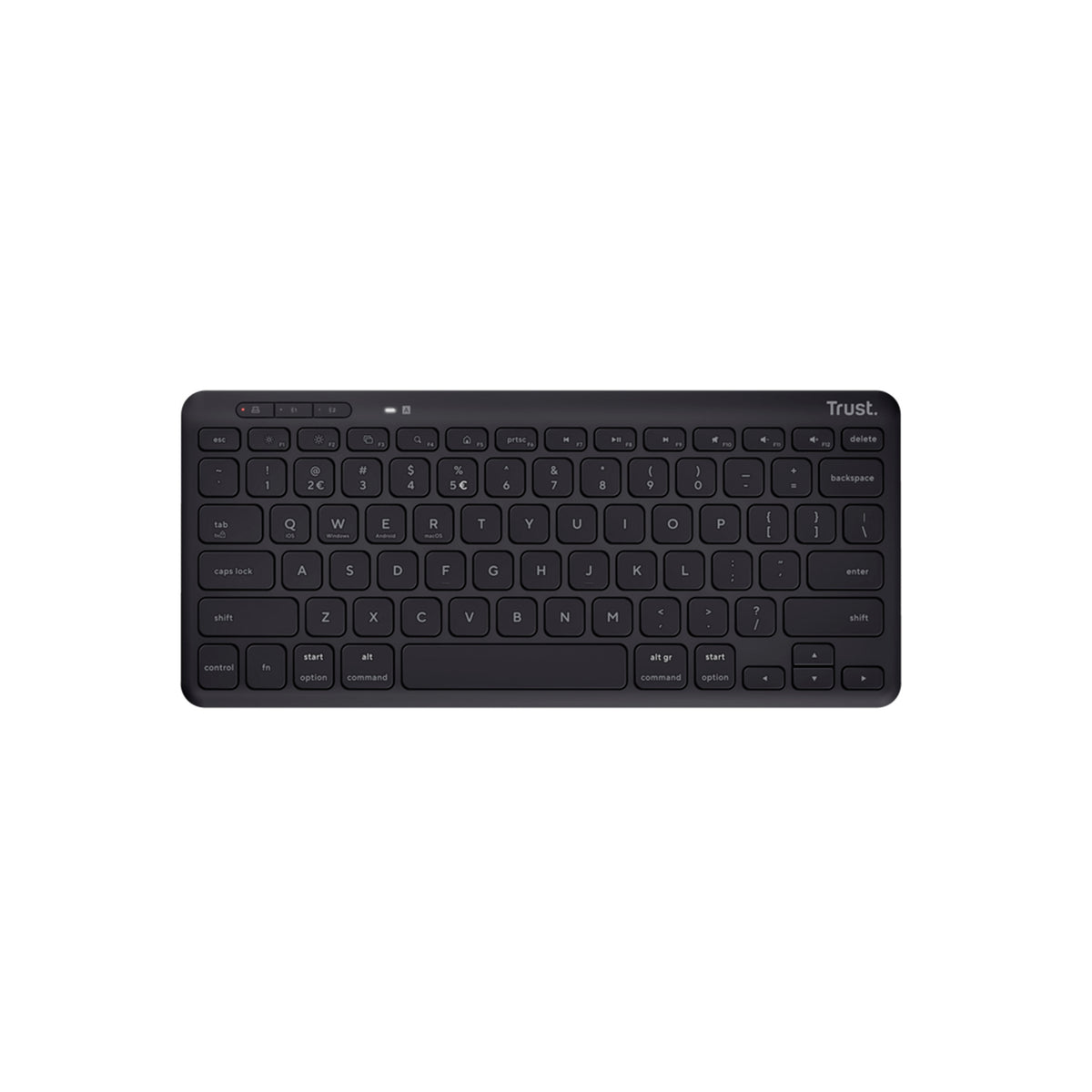 Teclado Trust Lyra Inalámbrico Bluetooth Recargable
