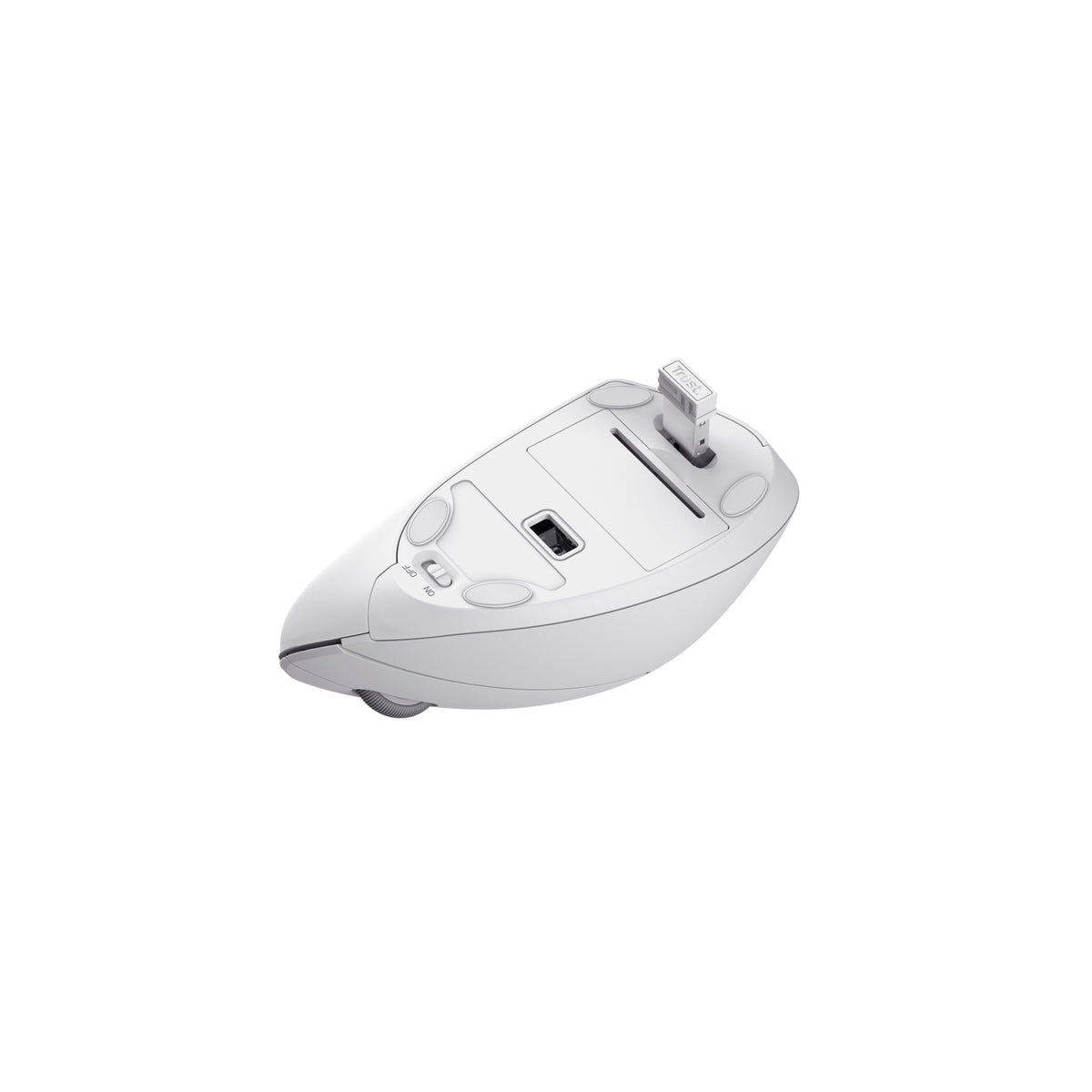 Mouse Trust Verto Ergonómico Inalámbrico - Blanco