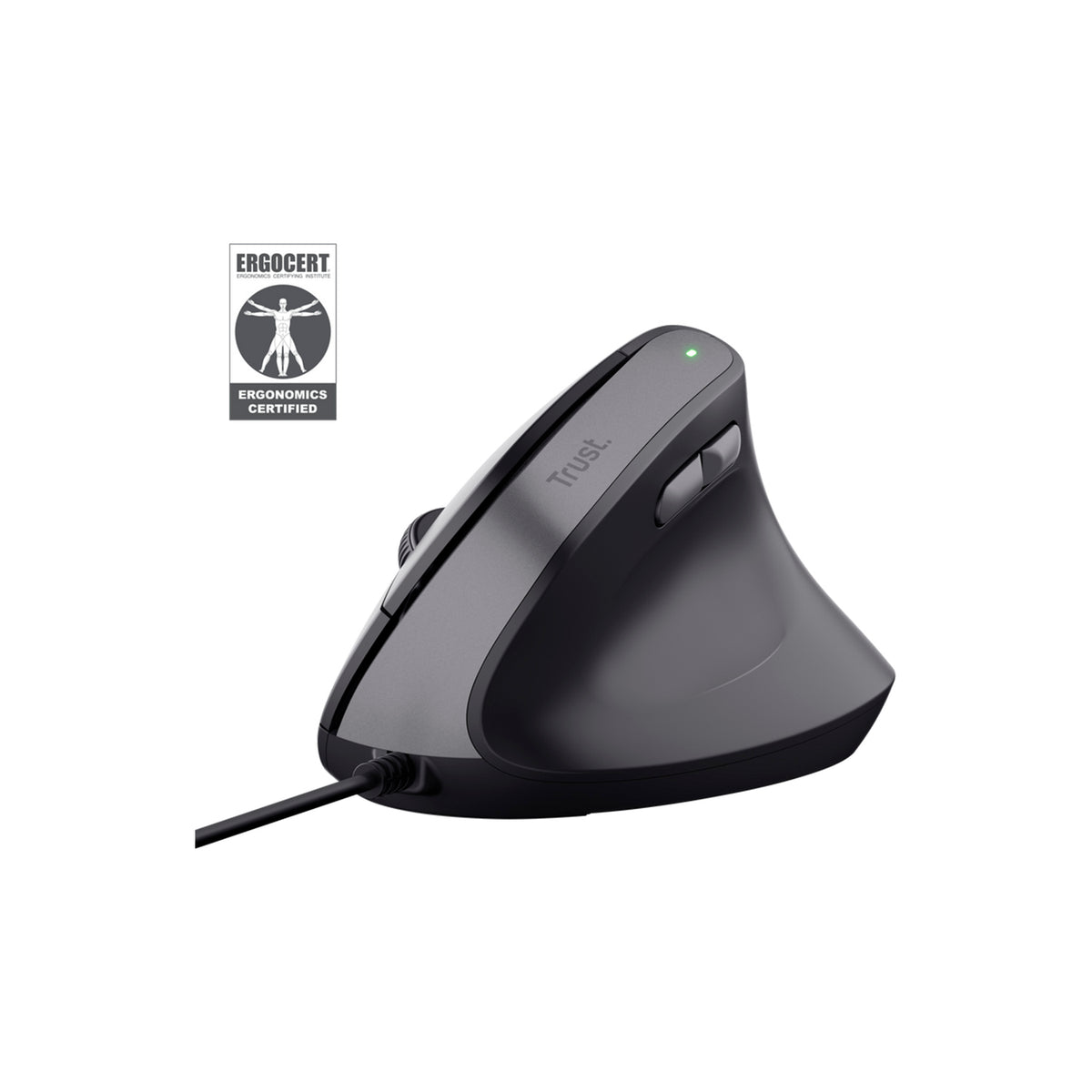 Mouse Trust Bayo II Alámbrico Ergonómico