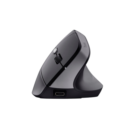 Mouse Trust Bayo II Ergonómico Inalámbrico - Negro
