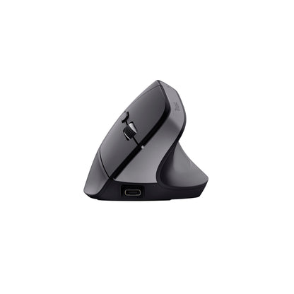 Mouse Trust Bayo+ Inalámbrico Ergonómico Multidispositivo - Negro