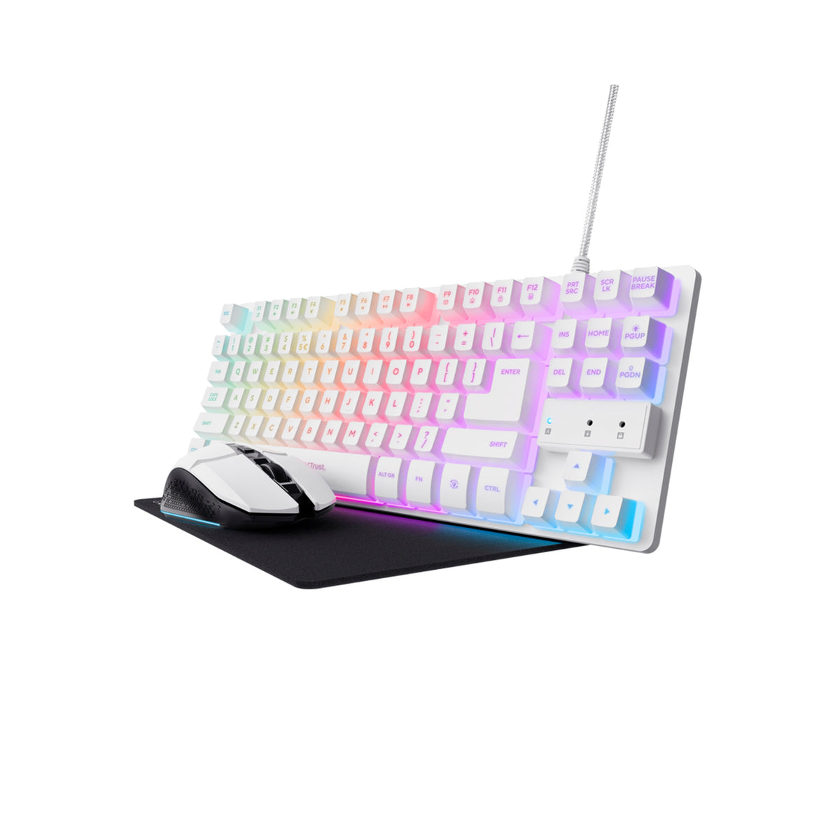Combo Teclado y Mouse trust GXT 794W 3 en 1