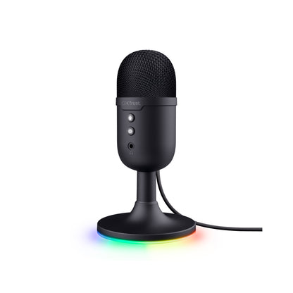 Micrófono Trust GXT 234 Yunix RGB Usb Streaming - Negro