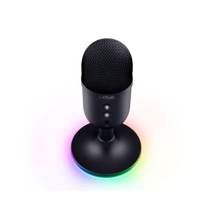 Micrófono Trust GXT 234 Yunix RGB Usb Streaming - Negro