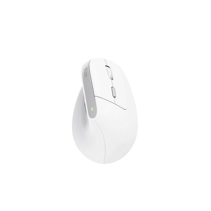 Mouse Trust Bayo II inalámbrico Ergonómico - Blanco