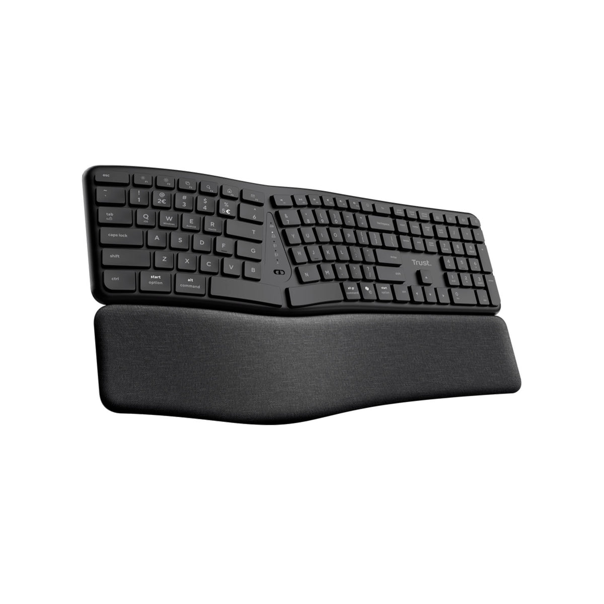 Teclado Trust Keyra Inalámbrico ergonómico multidispositivo